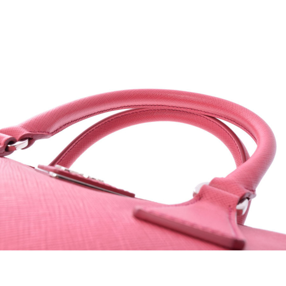 Prada bag Peonia pink Saffiano bowling leather Lux - Picture 4 of 11